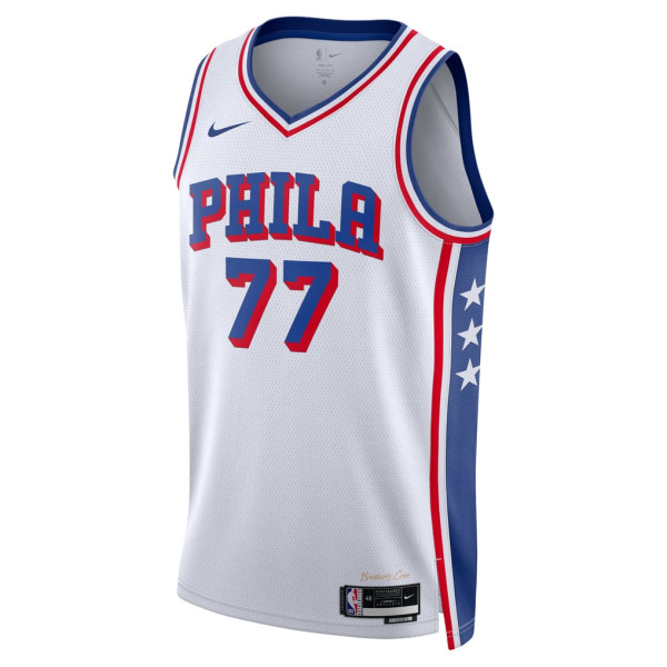 Джерси Unisex Philadelphia 76ers VJ Edgecombe Nike White Swingman - Association Edition