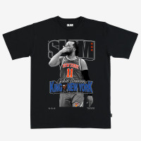 Футболка Unisex New York Knicks Jalen Brunson Black SLAM Cover