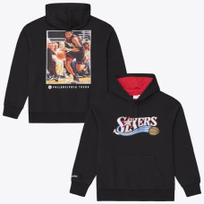 Толстовка Philadelphia 76ers Allen Iverson Mitchell & Ness Black Fleece