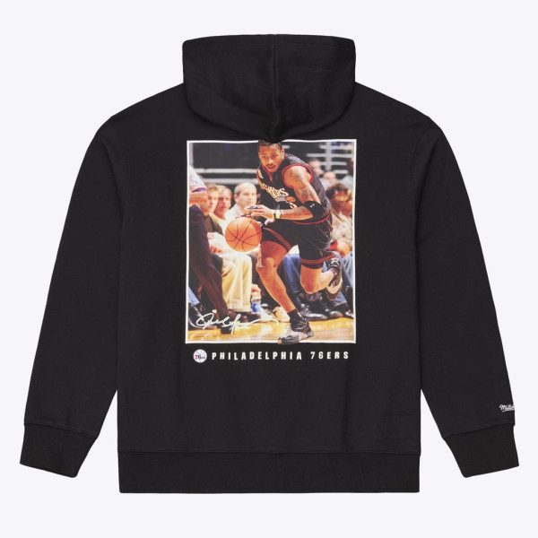 Толстовка Philadelphia 76ers Allen Iverson Mitchell & Ness Black Fleece