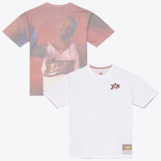 Футболка Philadelphia 76ers Allen Iverson Mitchell & Ness White Hardwood Classics Sublimated