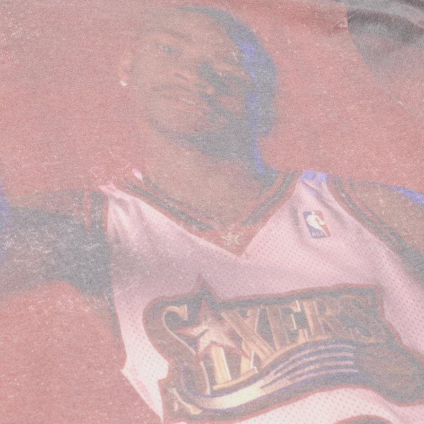Футболка Philadelphia 76ers Allen Iverson Mitchell & Ness White Hardwood Classics Sublimated