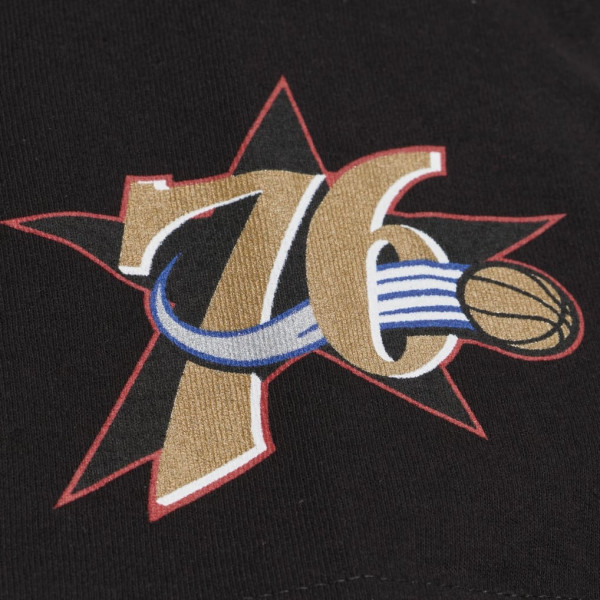 Футболка Philadelphia 76ers Allen Iverson Mitchell & Ness Black Hardwood Classics Name & Number Classic