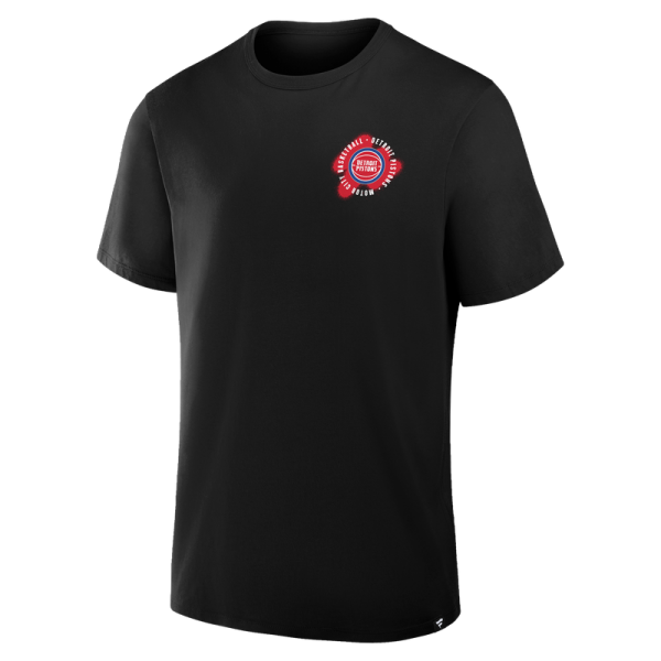Detroit Pistons Black SOS T-Shirt