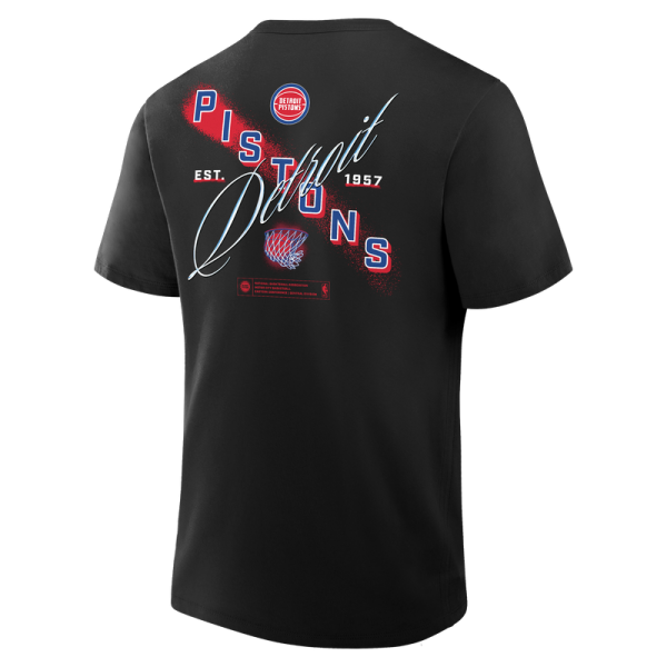 Detroit Pistons Black SOS T-Shirt