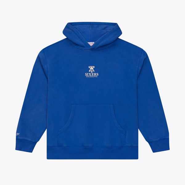 Толстовка Philadelphia 76ers Mitchell & Ness Royal Core Fleece