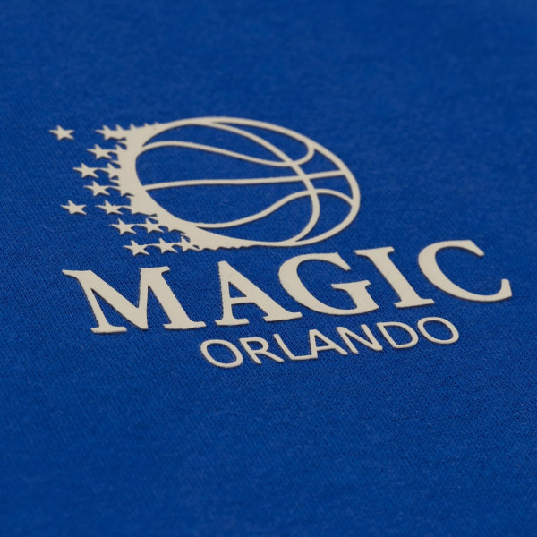 Женская свитшот Orlando Magic Mitchell & Ness Blue Core Essentials Micro Logo Fleece
