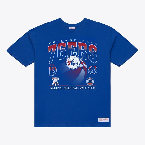 Футболка Philadelphia 76ers Mitchell & Ness Royal Core Graphic
