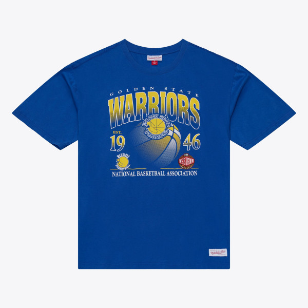 Футболка Golden State Warriors Mitchell & Ness Royal Core Graphic