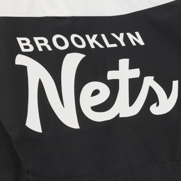 Ветровка Brooklyn Nets Mitchell & Ness Black Head Coach Lightweight Anorak Quarter-Zip