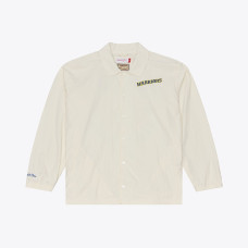 Рубашка Golden State Warriors Mitchell & Ness Cream Retro Root Coaches Jacket
