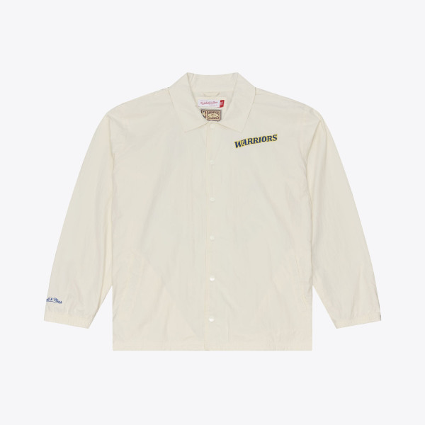 Рубашка Golden State Warriors Mitchell & Ness Cream Retro Root Coaches Jacket