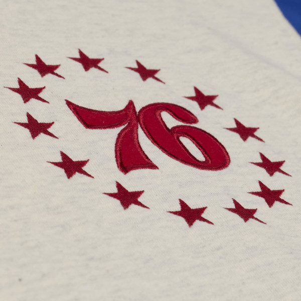 Толстовка Philadelphia 76ers Mitchell & Ness Cream French Terry