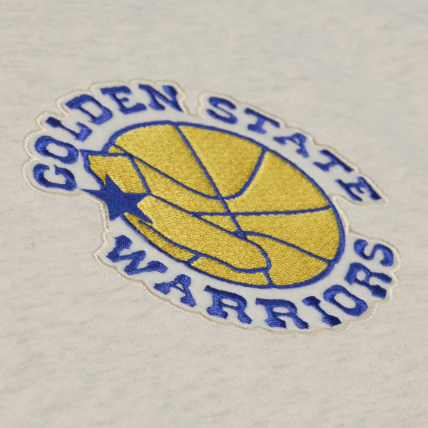 Толстовка Golden State Warriors Mitchell & Ness Cream French Terry