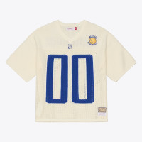 Свитер Golden State Warriors Mitchell & Ness Cream Hardwood Classics Retro Roots Short Sleeve Jersey