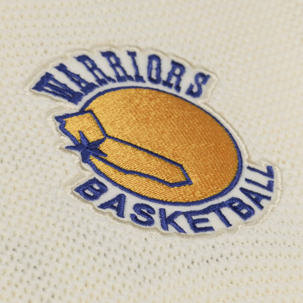 Свитер Golden State Warriors Mitchell & Ness Cream Hardwood Classics Retro Roots Short Sleeve Jersey