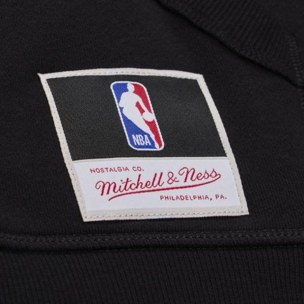 Толстовка Brooklyn Nets Mitchell & Ness Black Triple Check Fleece