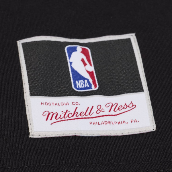 Футболка с длинным рукавом Philadelphia 76ers Mitchell & Ness Black Triple Check