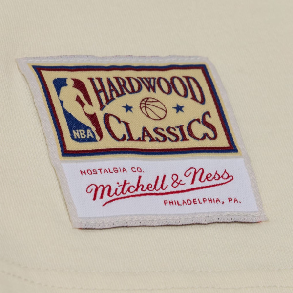 Футболка Philadelphia 76ers Mitchell & Ness Oatmeal Heritage Hues Oversized