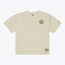 Футболка Golden State Warriors Mitchell & Ness Oatmeal Heritage Hues Oversized