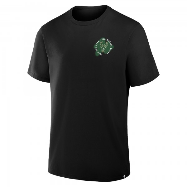 Milwaukee Bucks Black SOS T-Shirt