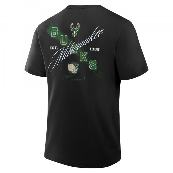Milwaukee Bucks Black SOS T-Shirt