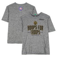 Boston Celtics Fanatics Authentic Team-Issued Gray Hoops For Troops Short Sleeve Shirt from the 2025-26 NBA Season