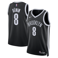 Джерси Unisex Brooklyn Nets Egor Dëmin Nike Black Swingman - Icon Edition
