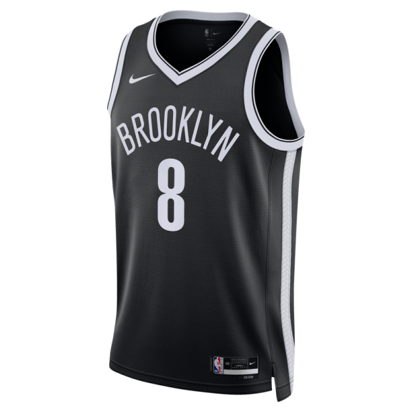 Джерси Unisex Brooklyn Nets Egor Dëmin Nike Black Swingman - Icon Edition