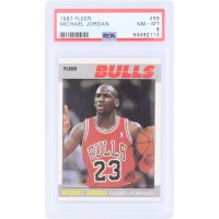 Michael Jordan Chicago Bulls 1987-88 Fleer #59 PSA Authenticated 8 Card