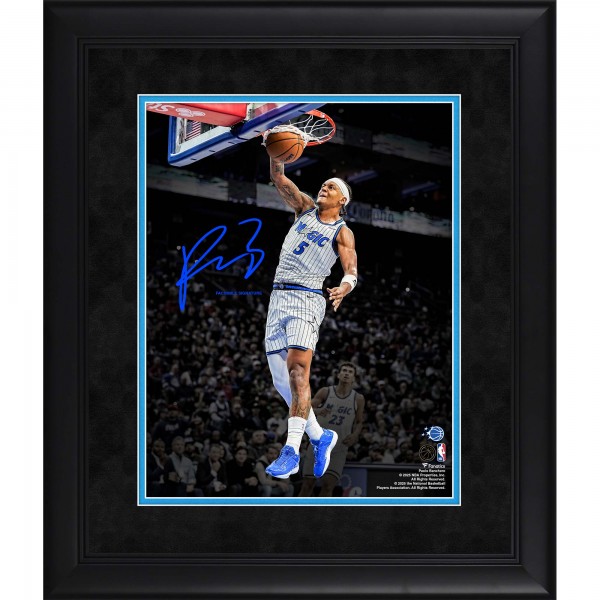 Paolo Banchero Orlando Magic Facsimile Signature Fanatics Authentic Framed 11 x 14 Spotlight Photograph