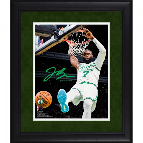 Jaylen Brown Boston Celtics Facsimile Signature Fanatics Authentic Framed 11 x 14 Spotlight Photograph