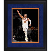 Jalen Brunson New York Knicks Facsimile Signature Fanatics Authentic Framed 11 x 14 Spotlight Photograph