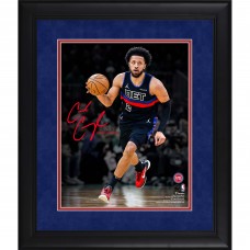 Cade Cunningham Detroit Pistons Facsimile Signature Fanatics Authentic Framed 11 x 14 Spotlight Photograph