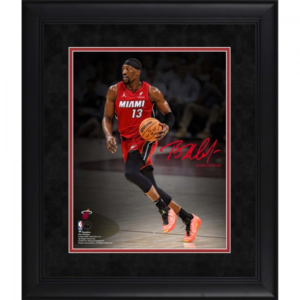 Bam Adebayo Miami Heat Facsimile Signature Fanatics Authentic Framed 11 x 14 Spotlight Photograph