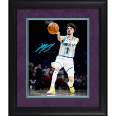 LaMelo Ball Charlotte Hornets Facsimile Signature Fanatics Authentic Framed 11 x 14 Spotlight Photograph