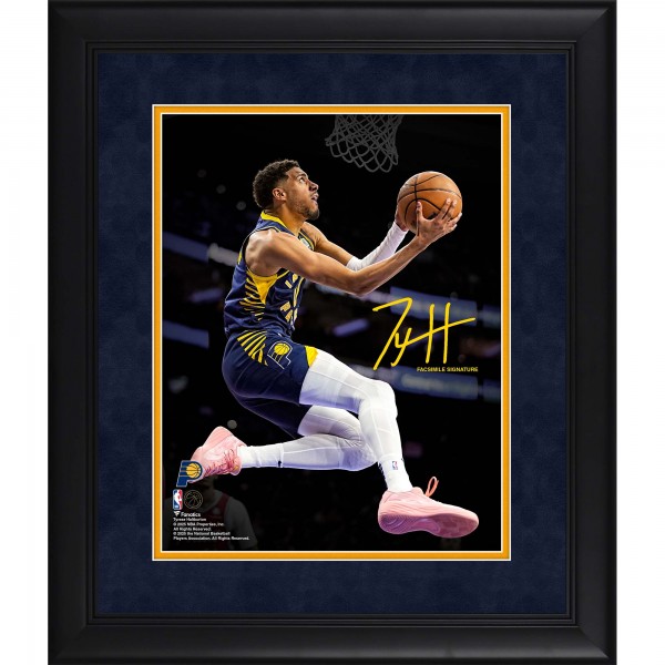 Tyrese Haliburton Indiana Pacers Facsimile Signature Fanatics Authentic Framed 11 x 14 Spotlight Photograph
