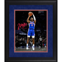 Tyrese Maxey Philadelphia 76ers Facsimile Signature Fanatics Authentic Framed 11 x 14 Spotlight Photograph