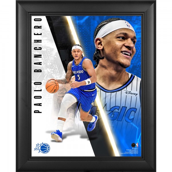 Paolo Banchero Orlando Magic Fanatics Authentic Framed 13 x 16 Radiance Collage
