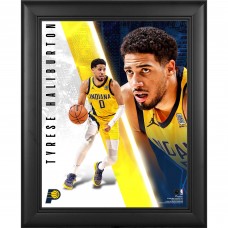 Tyrese Haliburton Indiana Pacers Fanatics Authentic Framed 13 x 16 Radiance Collage