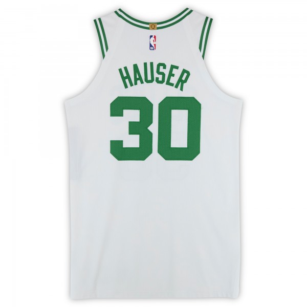 Sam Hauser Boston Celtics Fanatics Authentic Game-Used #30 White Nike Jersey vs. Memphis Grizzlies on November 12, 2025 - Size 48+4