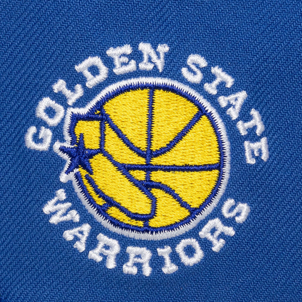 Бейсболка Golden State Warriors Mitchell & Ness Royal Head Coach