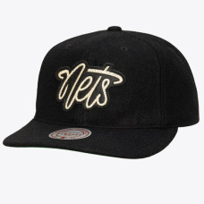 Бейсболка Brooklyn Nets Mitchell & Ness Black Hardwood Classics Retro Roots Vintage