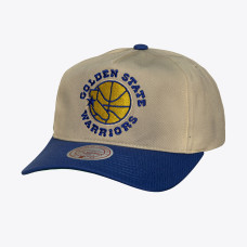 Бейсболка Golden State Warriors Mitchell & Ness Cream Hardwood Classics Retro Roots