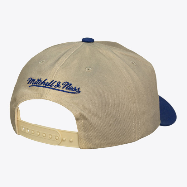 Бейсболка Golden State Warriors Mitchell & Ness Cream Hardwood Classics Retro Roots