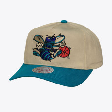 Бейсболка Charlotte Hornets Mitchell & Ness Cream Hardwood Classics Retro Roots