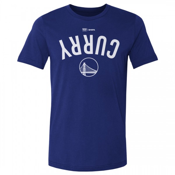 Golden State Warriors Stephen Curry 500 Level Royal Invert T-Shirt