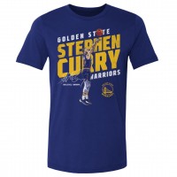 Golden State Warriors Stephen Curry 500 Level Royal Slant T-Shirt