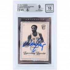 Walt Frazier New York Knicks Autographed 2007-08 Upper Deck Artifacts Legendary Legacies #197 #/999 Beckett Fanatics Witnessed Authenticated 9/10 Card