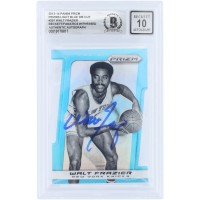 Walt Frazier New York Knicks Autographed 2013-14 Panini Prizm Light Blue Die Cut #251 #/199 Beckett Fanatics Witnessed Authenticated 10 Card